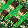 Photo de mise en valeur d'un circuit imprimé destinée à la communication de l'entreprise Terra Nova.