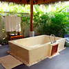 Photo de la Salle de bain de l'hôtel Anantara aux Maldives, destinée à la communication externe